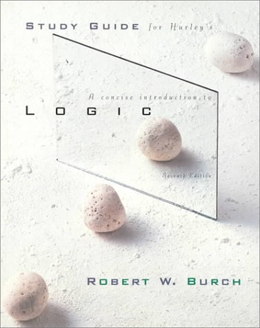 Concise Introduction to Logic (Study Guide) 0534520081 Book Cover