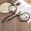Mikovivi 2pcs Western Bolo Tie Necklace, Adjustable Cowboy Cowgirl Necklaces Vintage Western Jewelry for Men & Women Country Style Rodeo Costume Accessories Gift #2