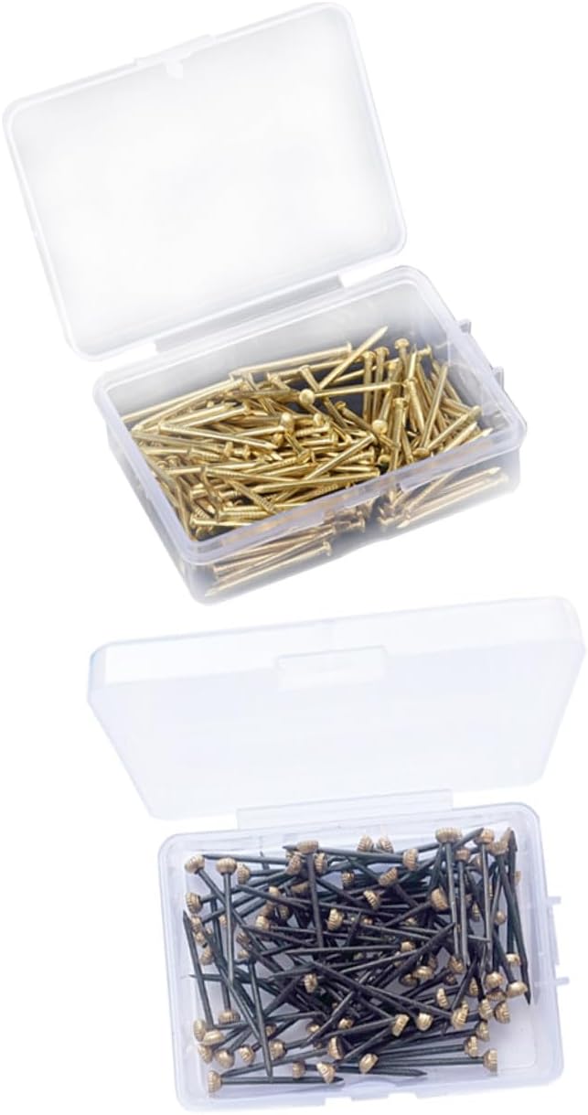 Generic 600pcs Picture Frame Nail Set Picture Fixing Black Copper and Nails for Decoration and Hanging