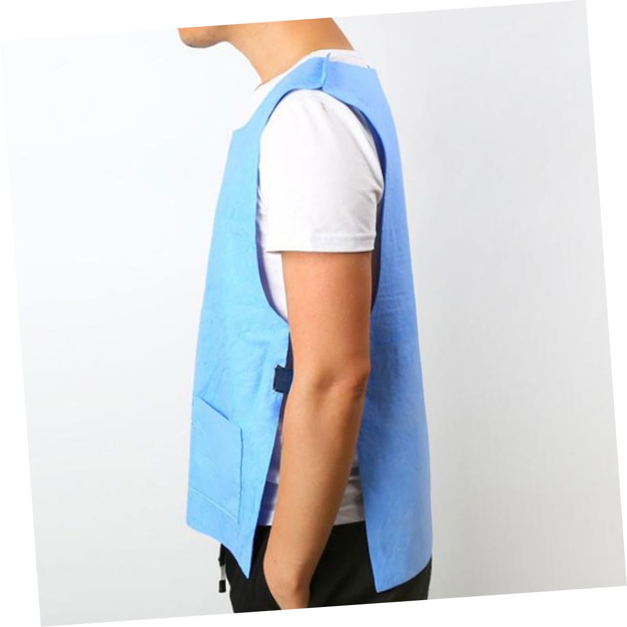 KONTONTY Vest Cooling Gel Ice Cooling Vest for Men Blue Summer Cooling Sunstroke