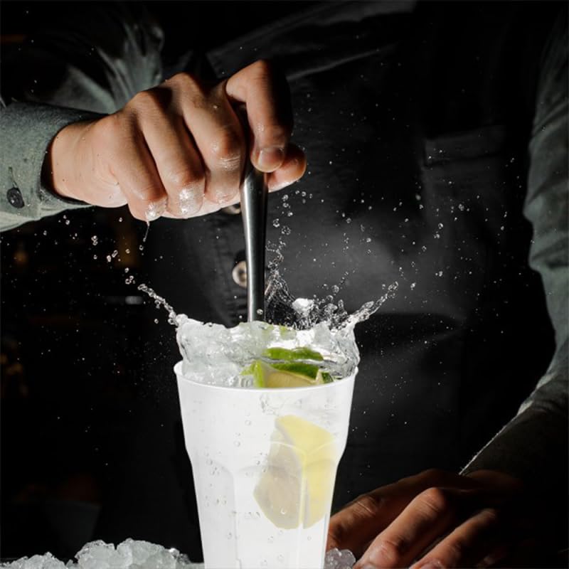 VIRSUS Bicchieri Trasparenti SATINATI 3876, capacità 420 cc, Tumblers Infrangibili e Riutilizzabili, lavabili in lavastoviglie, Riciclabili, Unglassy per cocktail, Bicchiere Mojito (60)