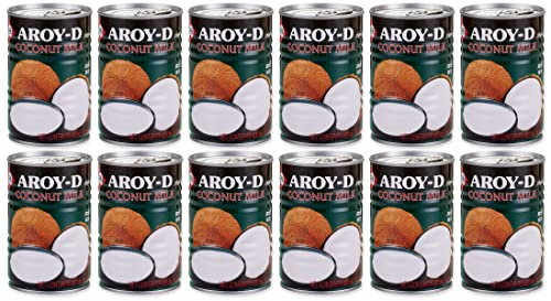 Aroy-D Coconut Milk, 14 Fl Oz (Pack of 12)