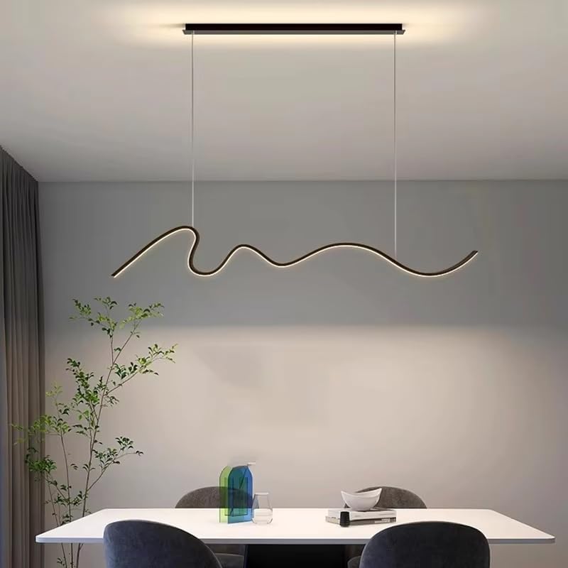 Modern Dining Room Lamparas Decoracion Hogar Moderno Smart Pendant Lights Decoration Salon Chandeliers for(Warm White,Length 150cm)