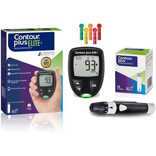 Contour Plus Elite Glucometer with 25 Test Strips