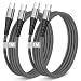 Produktbild 100W USB C auf USB C Kabel 1M 2Pack, Nylon PD 1M Schnellladekabel USB C Ladekabel S-amsung USB C Kabel für Galaxy S25 S24 S23 S22 Ultra,iPhone 17 Air 15 16 Pro Max,iPad Pro,MacBook Pro/Air,Pixel