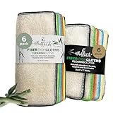 Whiffkitch DISHCLOTHS for Kitchen and Multi Surface Cleaning, 6'x7' and 9'x9' Bundled Set, Reusable, Washable, Scrub-Non-Scratch, Absorbent, Quick Drying, Household Essential