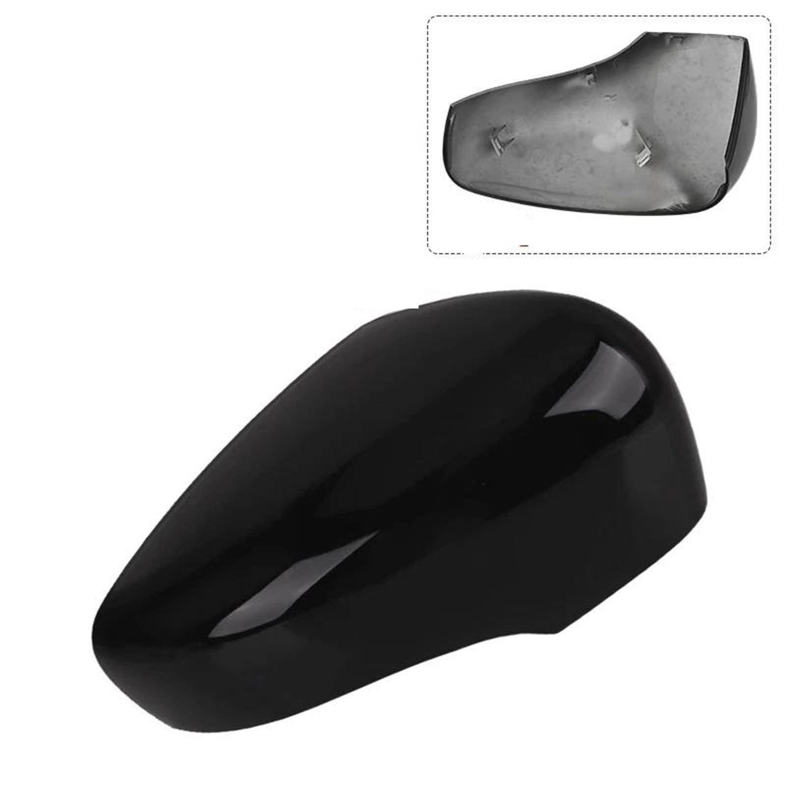 Retroviseurs Coque De Rétroviseur Pour Clio 4 Pour Mk4 Pour Zoé Pour Captur 2012-2019 Coque De Rétroviseur Noir/blanc Brillant Lateraux Coque(White Pair)