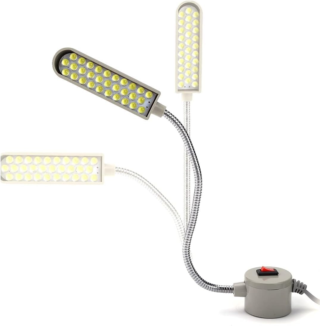 Lampa LED do maszyny do szycia, ochrona oczu, tokarki, wiertarki, frezarki, elastyczne 30 chipów LED, światło LED na gęsiej szyi