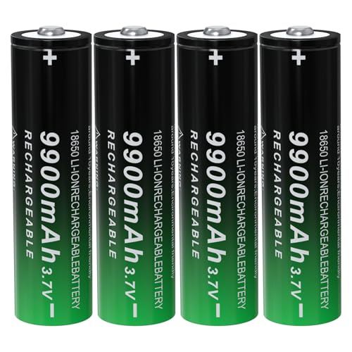 DQGG 18650 9900mAh Rechargeable Li-ion Batteries (4 Pack)