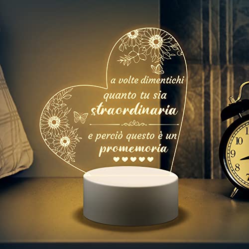 KAAYEE Regalo Donna, Regalo Amica Compleanno Incisione Luci Notturne...