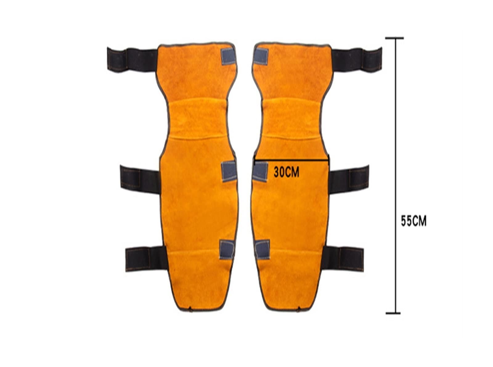 Long Soudage Cover Shank Gnee Pads Anti Scarding Flame Dogueur Soudeur de protection en cuir Gardes des jambes(Model B)