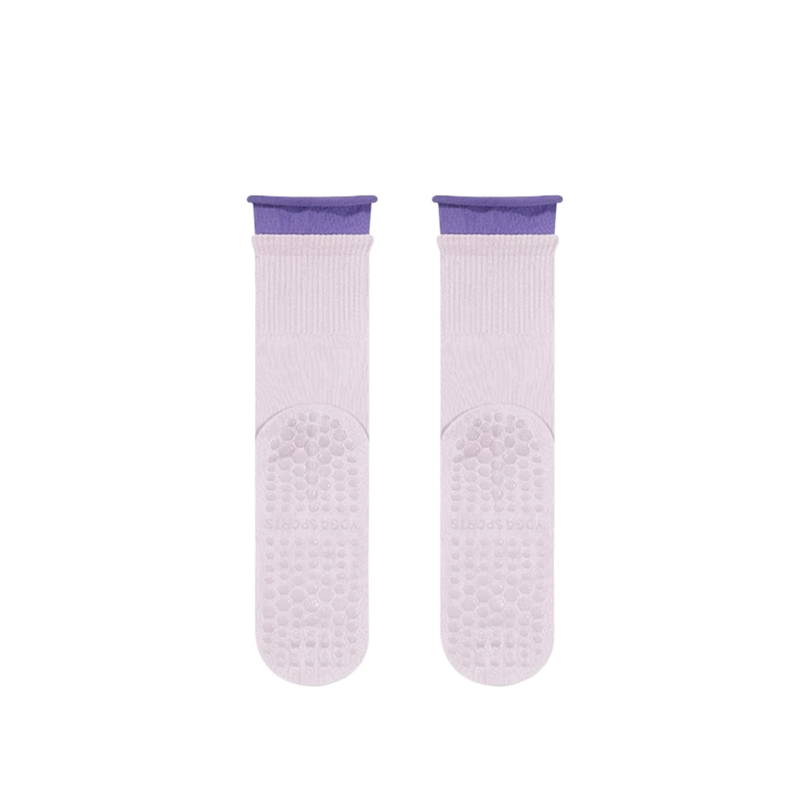 svlftecon Women Yoga Pilates Socks with Grips Non Slip Cotton for All Seasons Crew Series 20