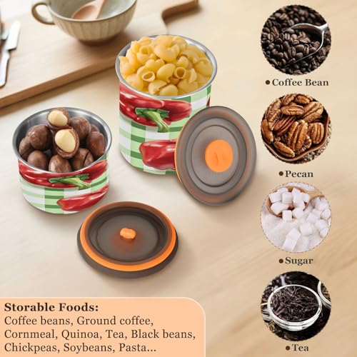 Contenedor hermético para café de acero inoxidable 17oz miniatura 5