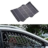 Blueshyhall Car Window Pet Gate Fence 2PCs, Dog Puppy Universal Ventilation Grill Mesh Vent Guard, Safety Window Protection Mesh for Cars, Trucks & SUVs