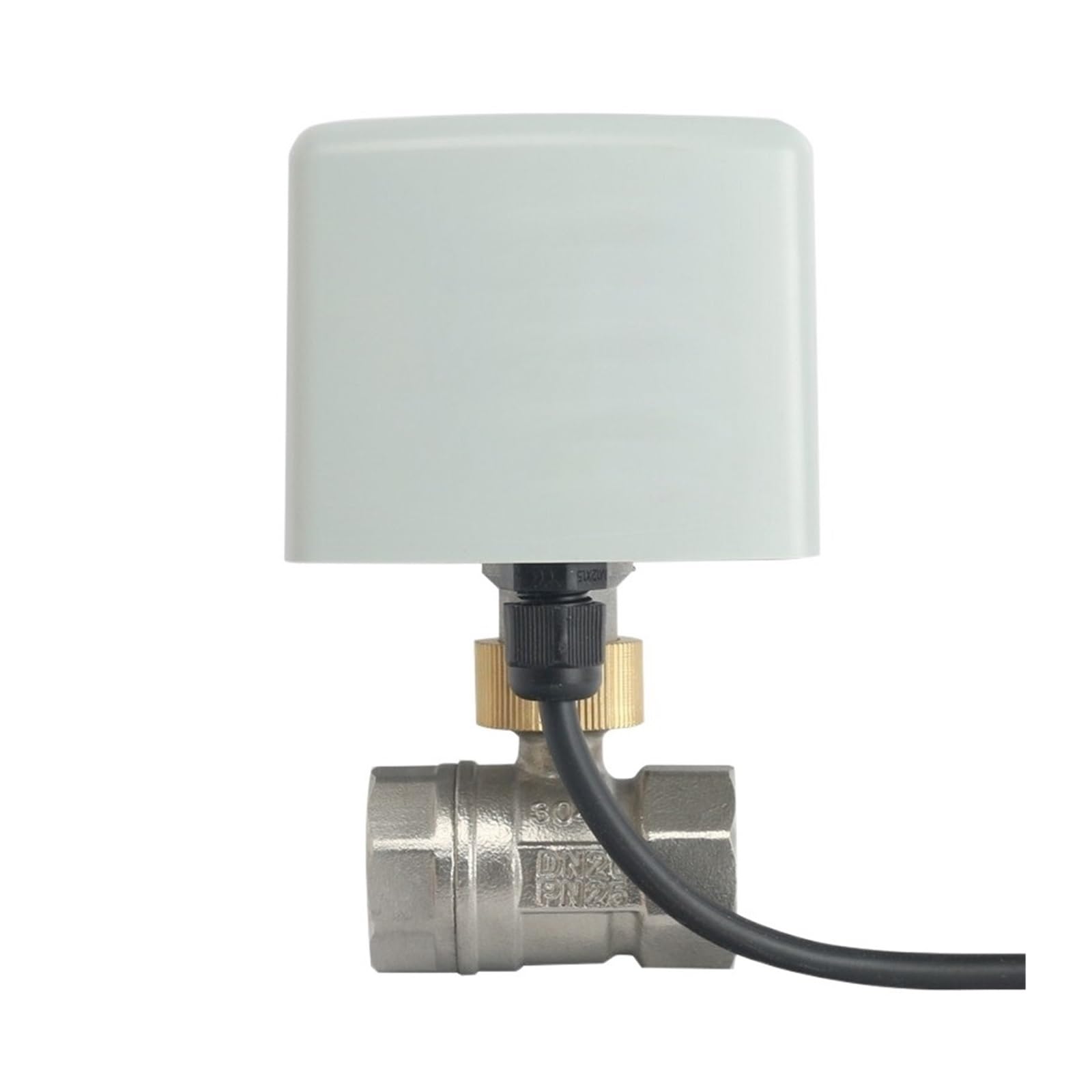 Valvola motorizzata Valvola motorizzata in Acciaio Inossidabile da 3/4" Valvola a Sfera elettrica a 3 Fili e 2 Controlli Coppia Elevata(24VDC)