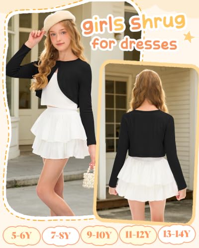 Image of Girls Uniform Long Sleeve Knitted Cardigan