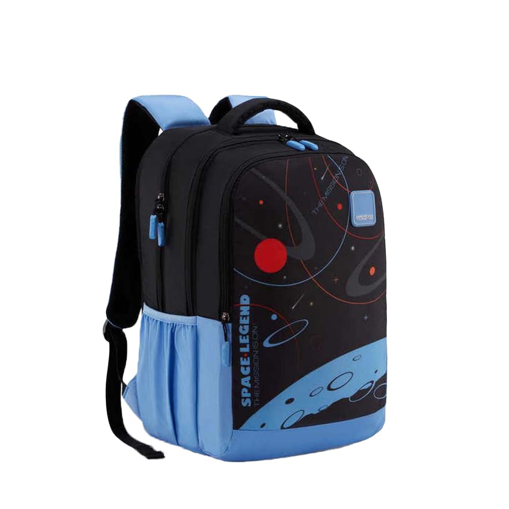 Zipper Quad 3.0 Polyester Men's 4 Compartment Backpack (Free Size, Black)