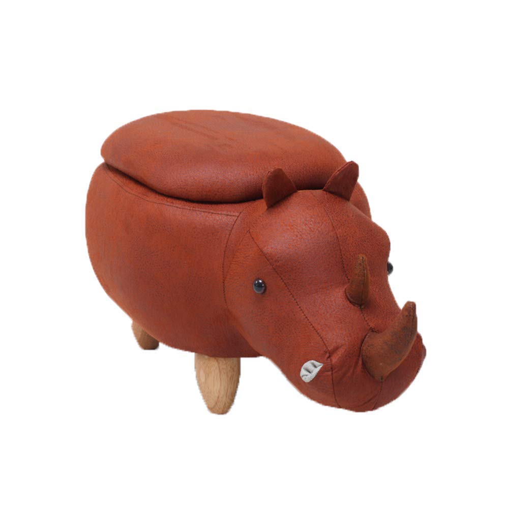 Pouf ottoman rhinocéros pour le salon | Tabourets multifonctions et rangement de chambre