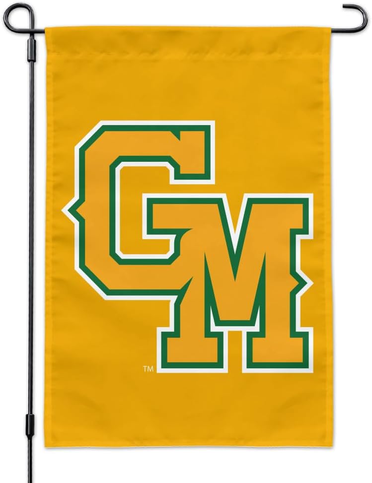 George Mason University Secondary Logo Garden Yard Flag with Pole Stand Holder