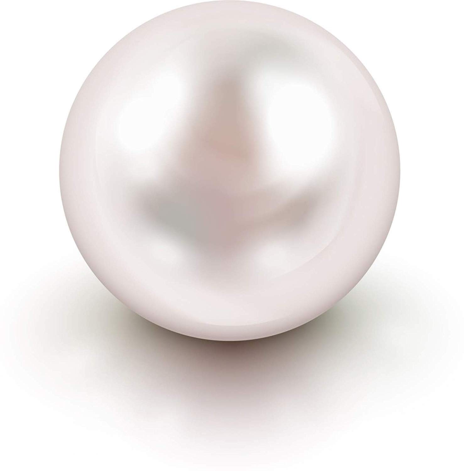 Anuj Sales 9.25 Carat - 10.25 Ratti White Pearl Gemstone(Pearl/Moti) 100% Certified Moti Gemstone for Man and Woman with Lab Certificate