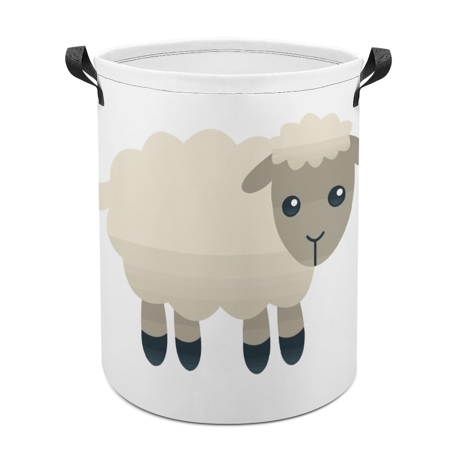 Lyfthologen Laundry Hamper, Sheep Laundry Basket, Washing Basket with Handle