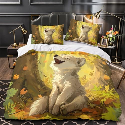 Housse de couette Corgi 3D zippée : finie la couette qui glisse du lit Super King