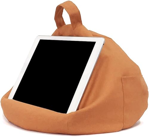 Soporte para teléfono, soporte de teléfono suave para escritorio, regazo, rodilla, sofá y cama, soporte de almohada para tableta con bolsillo