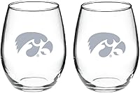 Vista 34 de RFSJ Juego de 2 copas de vino o bebidas con logotipo de Satin Frost (Alabama)