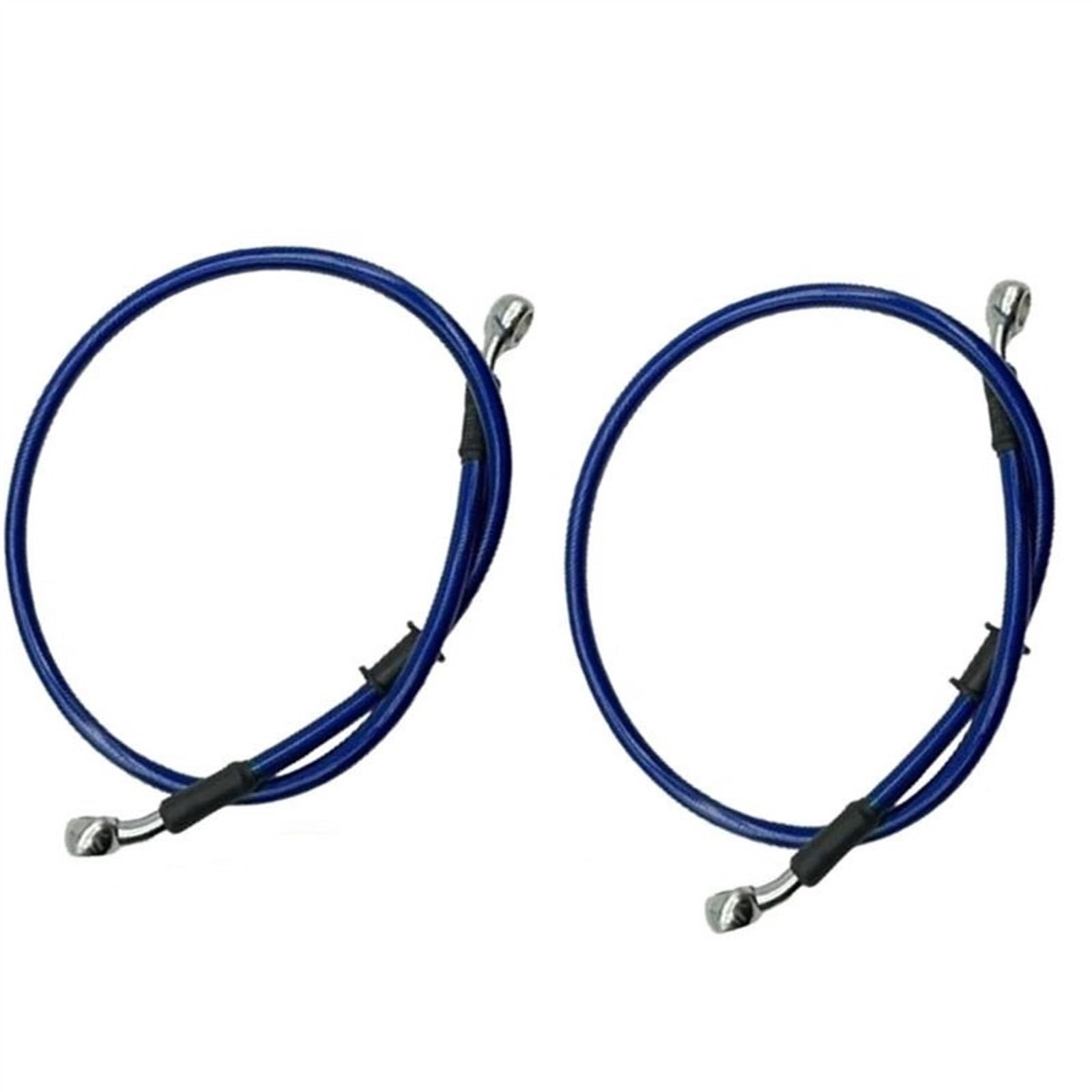 Parte della moto Blu 2X Dia10mm 28 Gradi Moto Intrecciato Tubo Flessibile Freno In Acciaio Idraulico 30 Cm-220 Cm(180cm)
