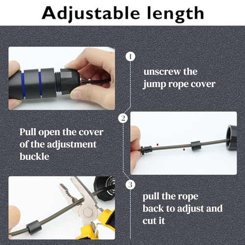 24 Pack Jump Ropes, Tangle-Free Speed Jumping Ropes with Foam Handles for Women Men Kids, Adjustable Skipping Ropes for Fitness Workout Slim Body - Image 5