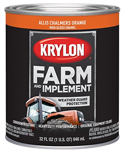 Image of Krylon 2030 Farm & Implement Brush, High Gloss, Allis Chalmers Orange, 1 Quart Architectural Paints