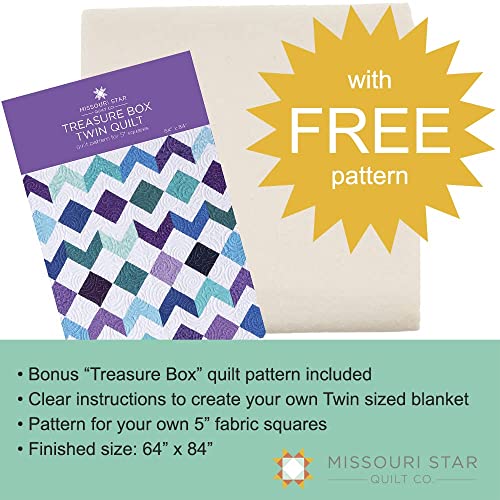 Quilt Batting Twin Size 72 X 96 80/60 Warm Cotton Poly