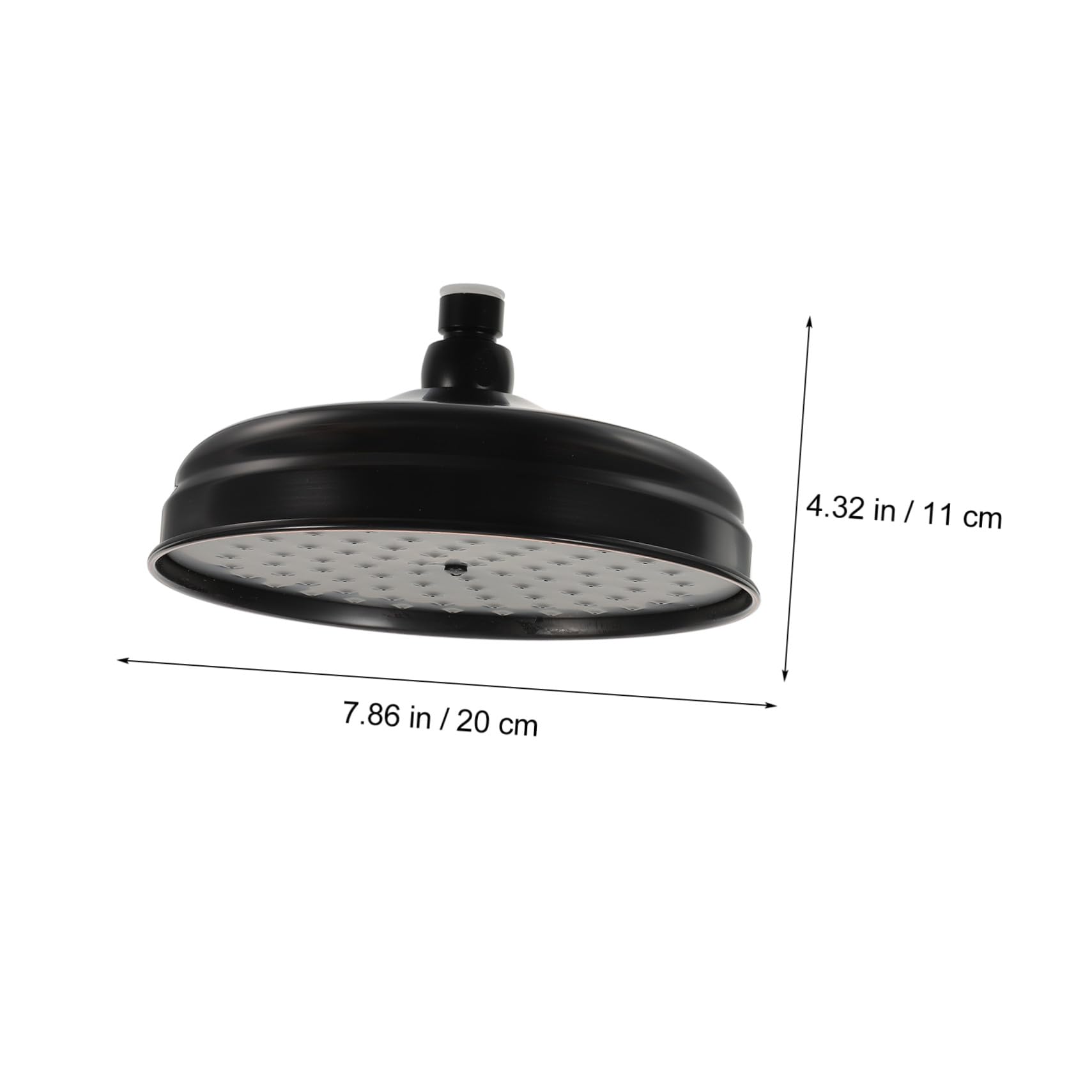 SHINEOFI Rociador de Ducha de Lluvia de Cobre para Baño y Sistema Antiobstrucción Retro Salida Tipo Cascada Diseño Delicado y Peso Ligero
