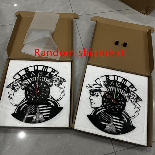 Reloj de Pared Vinilo con Diseño Trump Negro miniatura 2