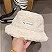 Cappello a secchiello Cappelli invernali in velluto caldo per donna Cappellini da   pescatore da esterno addensati -Beige-One Size