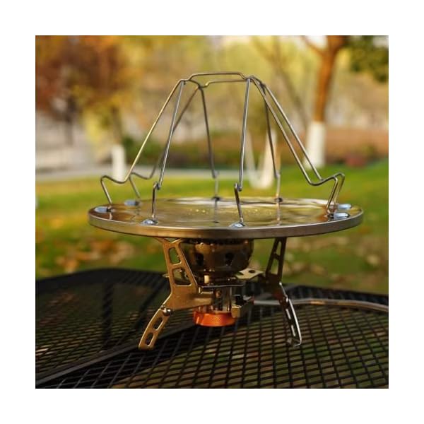 Camping Toaster Für Kocher, 4 Scheiben Tablett Brot Toaster für Familien Outdoor Gasherd Kocher Picknick Faltbares – Bild 5