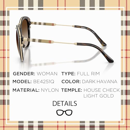 BURBERRY BE4251Q Round Shape Nylon Sunglasses with eSHADES Luxury Eyewear Kit Bundle2