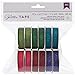 American Crafts 96240 Glitter Tape, 0.375-Inch by 4-Feet, Greens, 12-Pack