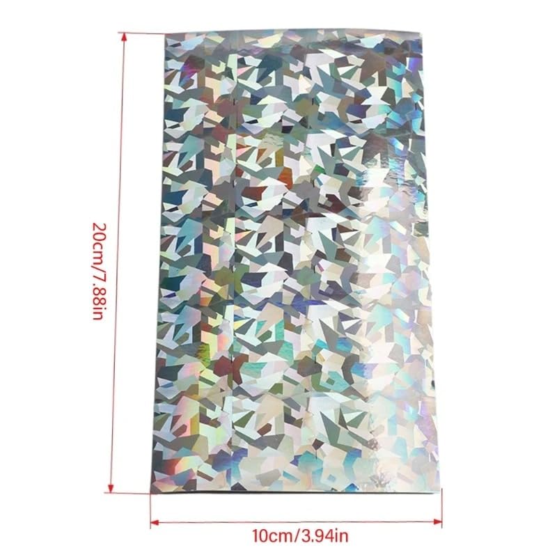 6 pcs película adhesiva holográfica para señuelos de pesca miniatura 2