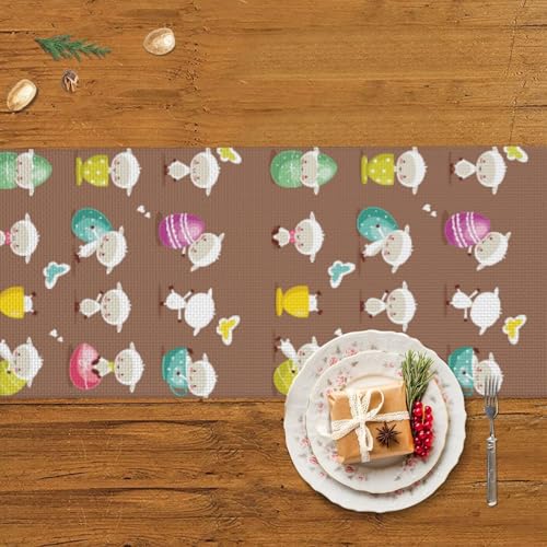 Chemin de table de Noël de qualité supérieure avec pompon pour buffet et dîner chic