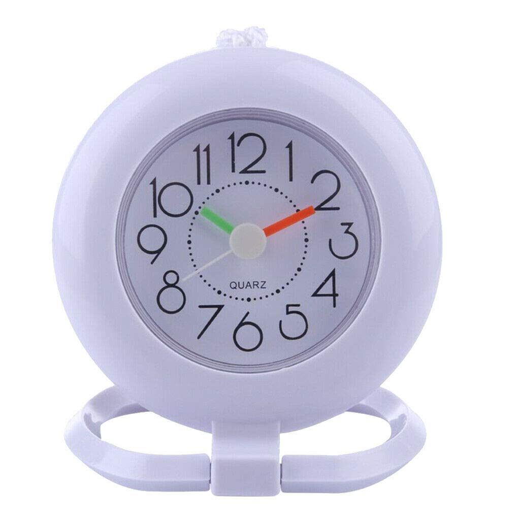 Clocks 3X Bathroom Shower Clock Waterproof Desk Clock Wall Clock Quartz Clock White