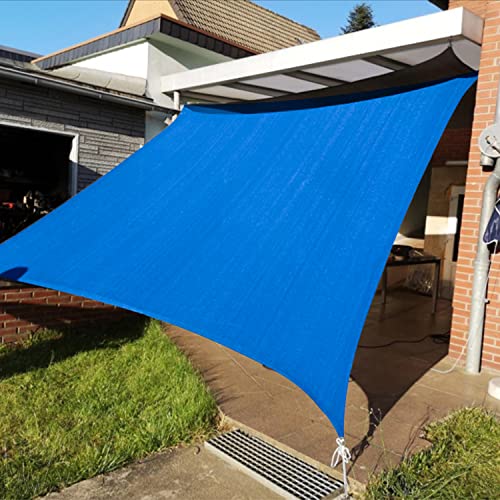 Image of KANAGAWA 10'x13' Sun Shade Sail Blue Curved Rectangle