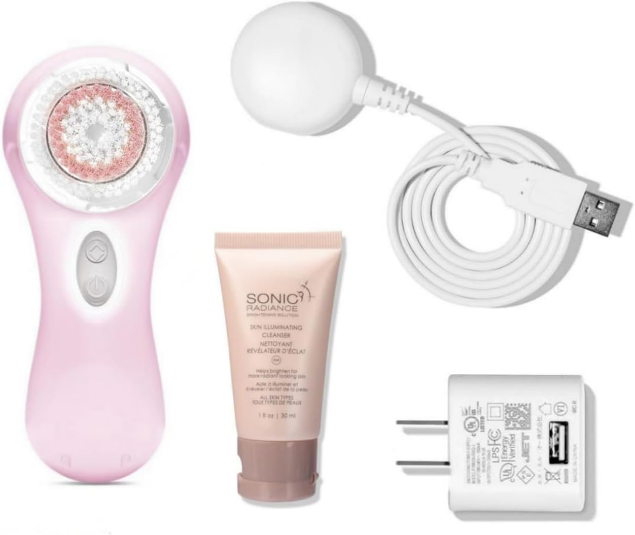 Facial Cleansing Device 2026 NEW Mia 2 Facial Cleansing Instrument Whitening Replace The Brush Head (Pink)