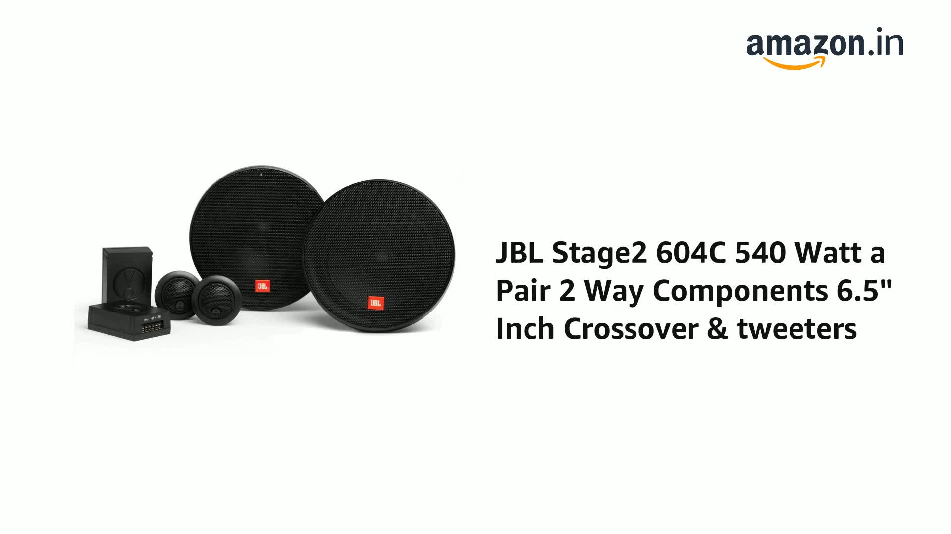 JBL Stage2 604C 540 watt Pair 2 Way Components 6.5 Inch Crossover