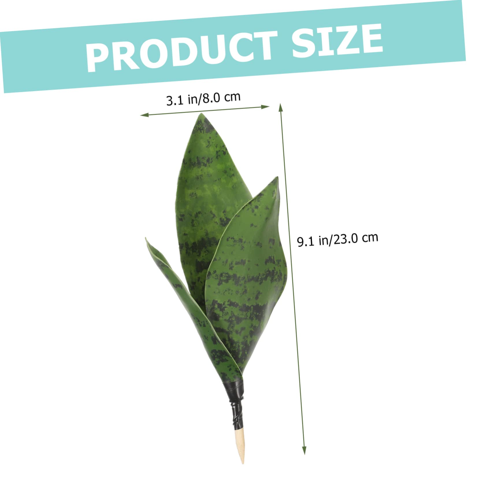 Amosfun 10pezzi Decorazione Artificiale Sansevieria Vividissima Fake Per Ed Per Uffici e Casa e Facile