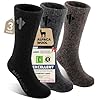 Calcetines de alpaca para hombres y mujeres, térmicos, gruesos, cálidos, de lana de alpaca, para caza, senderismo, absorben la humedad