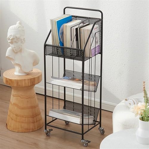 Revistero estantería de almacenamiento con compartimentos para sala de estar E 4