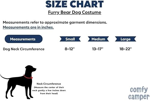 Miniatura 5 de ComfyCamper Disfraz de oso peludo para perro, lindos disfraces de león de animales, cosplay para mascotas, Halloween, Navidad (pequeño)