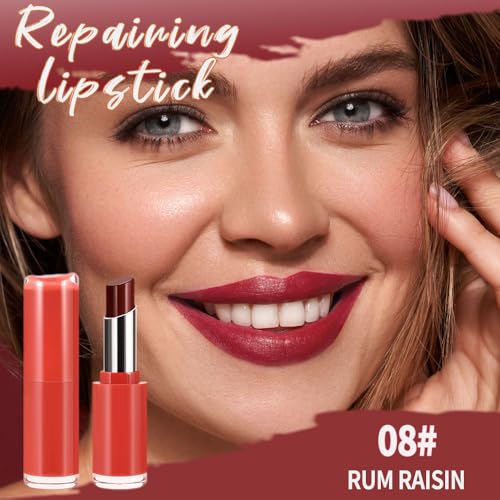 Image of Matte Creamy Lipstick for Women, Long Lasting Waterproof Velvet Lipstick, Lip Stick Crayon Buildable Blendable Creamy Color, Moisturizing Longwear Lip Makeup 08#