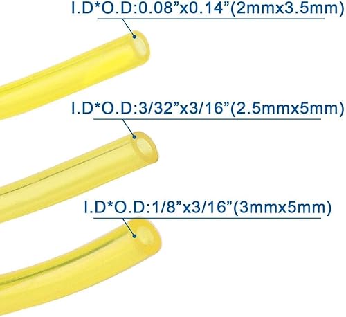 Miniatura 3 de Manguera de línea de combustible de 6 pies y 3 tamaños para Husqvarna Weedeater Zama Poulan Craftsman Stihl Homelite Trimmer Motosierra Soplador con